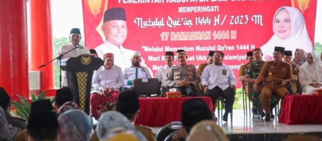 Peringati Nuzulul Qur’an 1444 H, Pemkab Lampung Selatan Gelar Doa Bersama dan Tausiah