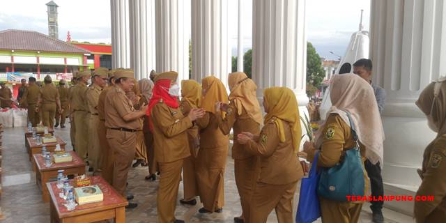 Halalbihalal Pemkot Bandarlampung, Ini Pesan Walikota Eva Dwiana