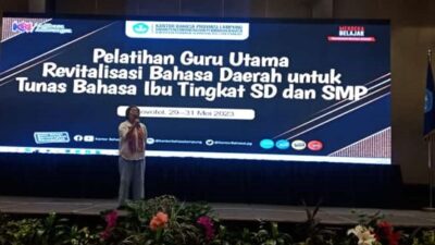 Revitalisasi Bahasa Daerah, Kantor Bahasa Provinsi Lampung Gelar Pelatihan Guru Master