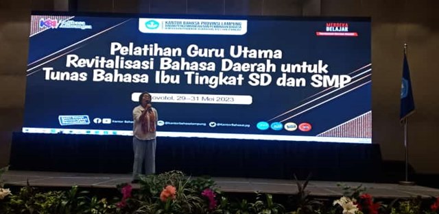 Revitalisasi Bahasa Daerah, Kantor Bahasa Provinsi Lampung Gelar Pelatihan Guru Master
