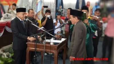 Farouk Danial Resmi Sebagai Anggota DPRD Lampung Utara