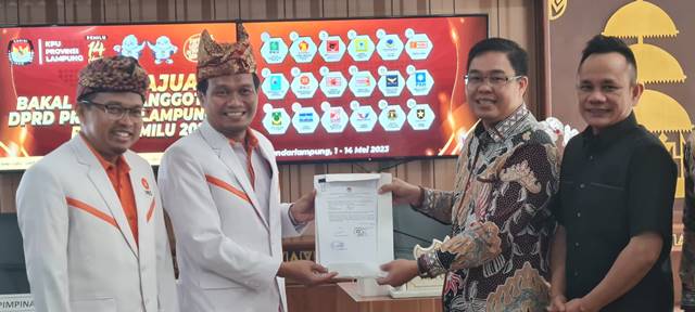 PKS, Partai Pertama yang Mendaftarkan Bakal Calon Anggota Dewan ke KPU Lampung