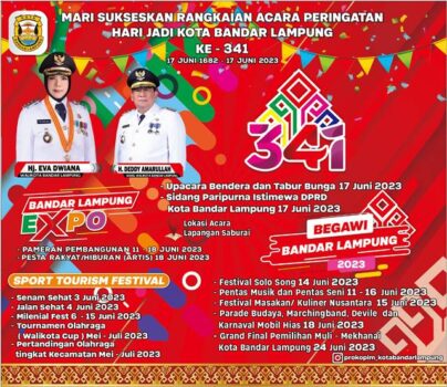 Masyarakat Diajak Sukseskan HUT ke-341 Kota Bandarlampung