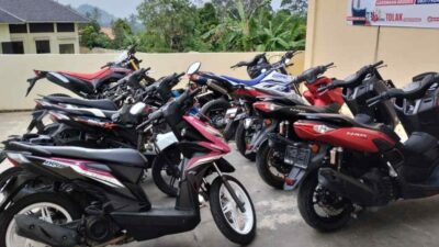 Diduga Hasil Kejahatan, 10 Sepeda Motor Diamankan Polres Tanggamus