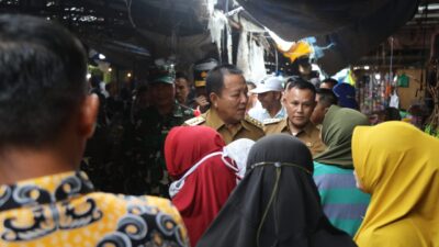 Cek Harga Bahan Pokok Pasca Hari Raya Idul Fitri, Gubernur Lampung Tinjau Pasar Natar