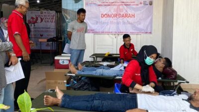Menyambut Hari Lingkungan Hidup, Alumni SMPN 4 Tanjungkarang Gelar Donor Darah