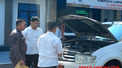 Bantu Pemkab, Kejari Lampung Utara Kembali Tarik Tiga Kendaraan Dinas
