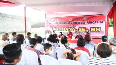 Kostiana Lakukan Pembinaan Ideologi Pancasila di Gedong Meneng Bandarlampung