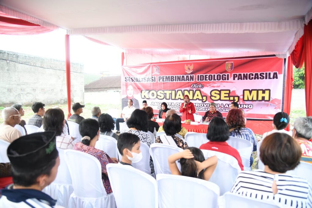 Kostiana Lakukan Pembinaan Ideologi Pancasila di Gedong Meneng Bandarlampung