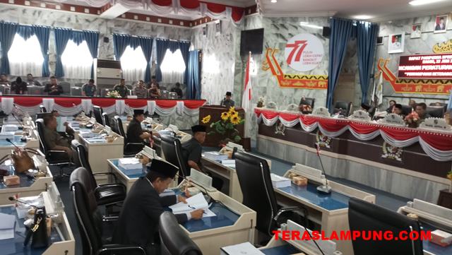 Tidak Kuorum, DPRD Lampung Utara Tetap Gelar Sidang Paripurna LKPj APBD 2022