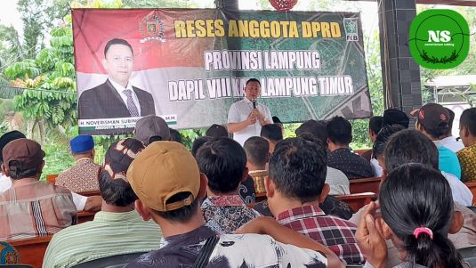 Nover Terima Aspirasi Soal Jalan Rusak di Purbolinggo Lamtim