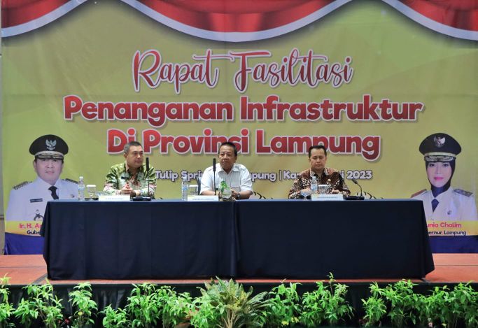 Gubernur Arinal Djunaidi Rakor Penanganan Jalan dan Jembatan di Provinsi Lampung