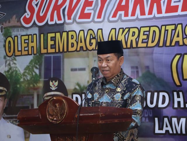 Bupati Budi Utomo Hadiri Survei Akreditasi RSUD Ryacudu Kotabumi