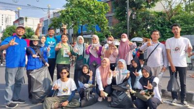 HUT KNPI ke-50, DPD KNPI Lampung Lakukan Bersih Lingkungan