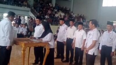 Ratusan Calon Kepala Desa Lampung Utara Ikuti Deklarasi Damai