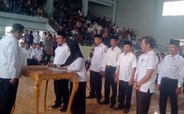 Ratusan Calon Kepala Desa Lampung Utara Ikuti Deklarasi Damai