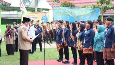 Harganas 2023, Bupati Lamteng Hadiri Perkemahan Saka Kencana