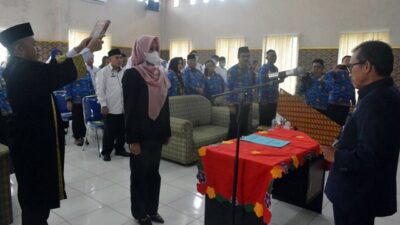 Sekdakab Lampung Tengah Lantik Direktur RSUD Demang Sepulau Raya