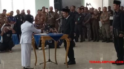 Puluhan Kepala Desa Dilantik, Ini Pesan Wabup Lampung Utara