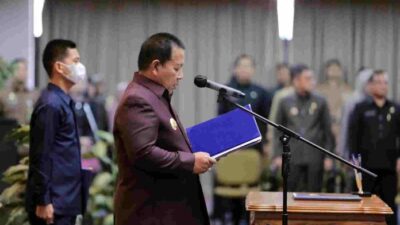 Gubernur Lampung Lantik dan Mengambil Sumpah Jabatan 405 Pejabat Fungsional
