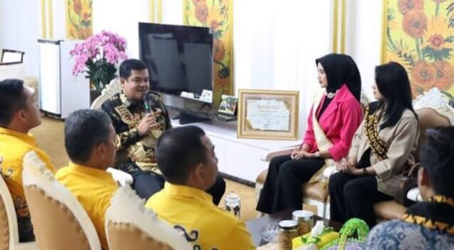 Bupati Lamteng Terima Kunjungan Putri Otonomi dan Muli-Mekhanai