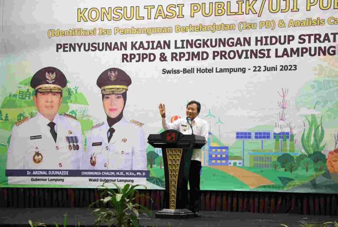 Pemprov Lampung Gelar Konsultasi Publik I Penyusunan Kajian Lingkungan Hidup Strategis RPJPD dan RPJMD