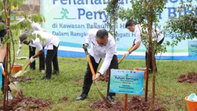 Pemprov Lampung Lakukan Penanaman dan Penyerahan Bibit Pohon di Kawasan Wisata Krakatau Park