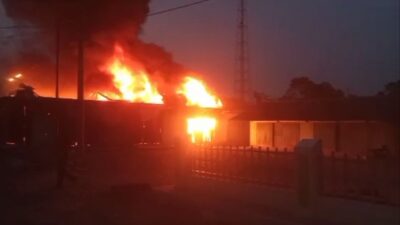 Tiga Toko dan Satu Rumah di Lampung Utara Ludes Terbakar
