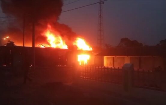 Tiga Toko dan Satu Rumah di Lampung Utara Ludes Terbakar