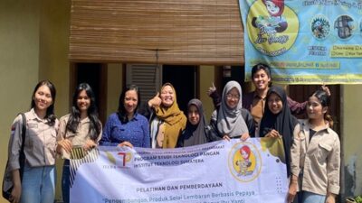 PkM, Mahasiswa dan Dosen Teknologi Pangan Itera Kembangkan Selai Lembaran Berbasis Pepaya