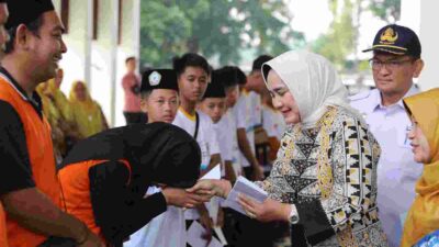 Riana Sari Lepas Peserta Jambore Nasional dan Rakernas I LKSA-PSAA 2023