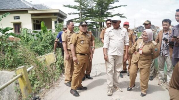 Bupati Lampung Selatan Tinjau Jembatan Rusak di Desa Sidosari