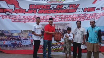 Peringati HUT ke-78 RI, Desa Sukanegara Lamsel Gelar Donor Darah dan Khitanan Massal