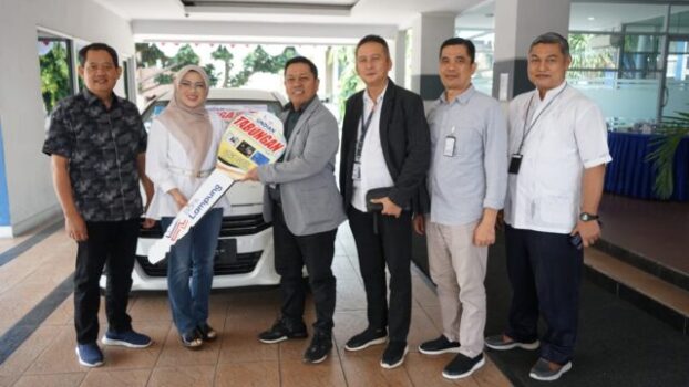Tabungan Lokal 2023, Nasabah Bank Lampun KCP Kotaagung Terima Hadiah Mobil