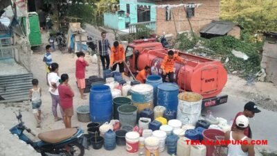 Sebulan, BPBD Bandarlampung Salurkan 360 Ribu Liter Air Bersih