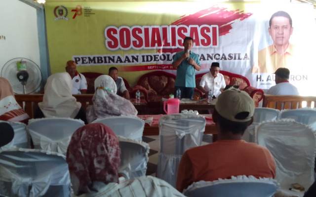 Ali Imron Lakukan Pembinaan Ideologi Pancasila di Braja Indah Lampung Timur