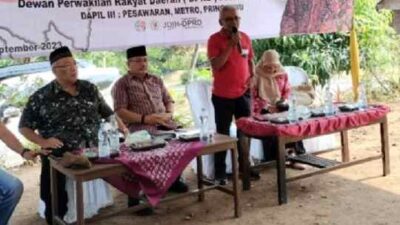 Watoni Noerdin Sosialisasikan Perda di Desa Wates Pesawaran