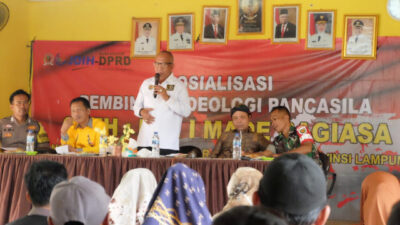 Made Bagiasa Lakukan Sosialisasi Ideologi Pancasila di Kampung Sri Basuki