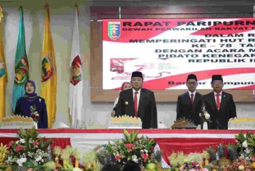 Gubernur Arinal Ikuti Rapat Paripurna Istimewa HUT ke-78 RI 