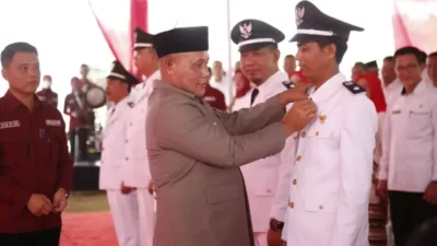 Lantik Lima Kepala Desa di Kecamatan Kalianda, Ini Pesan Nanang Ermanto