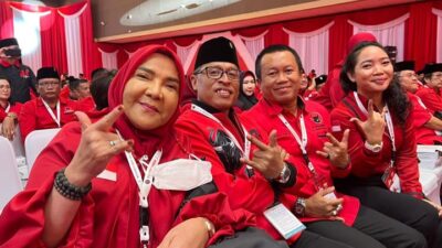 Ketua DPRD dan Walikota Bandarlampung Kompak di Acara Rakernas PDIP