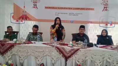 Pemilu 2024, Bawaslu Lampung Utara Gelar Workshop Produk Hukum
