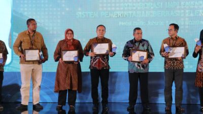 Terbaik Dalam Pemanfaatan Utilitas Pusat Data Nasional Tingkat Provinsi Tahun 2023, Provinsi Lampung Raih Penghargaan Dari Kementerian Kominfo