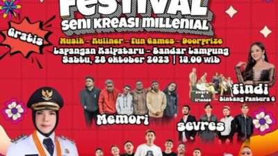 Pemkot Bandarlampung akan Gelar Festival Seni Milenial di Lapangan Kalpataru