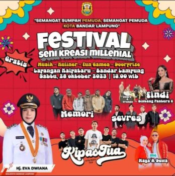 Pemkot Bandarlampung akan Gelar Festival Seni Milenial di Lapangan Kalpataru