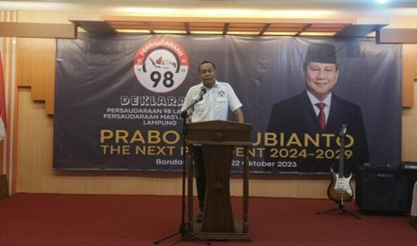Persaudaraan 98 Lampung Deklarasi Dukung Prabowo – Gibran