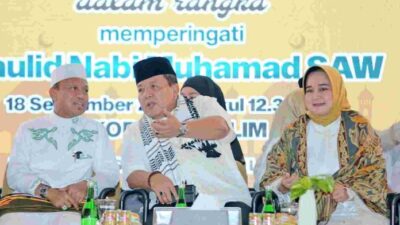 Gubernur Arinal Bersama Ribuan Masyarakat Ikuti Pengajian Akbar dalam Rangka Maulid Nabi
