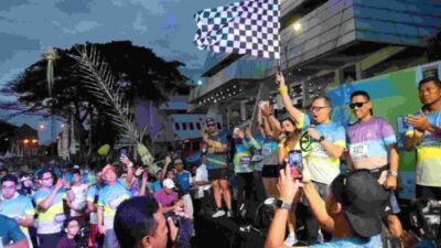 Sekdaprov Fahrizal Lepas Peserta Lampung Half Marathon Tahun 2023