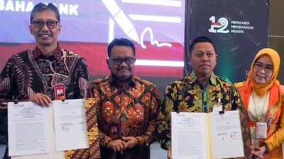 Bank Lampung dan Bank Jatim Teken MoU Pembemtukan KUB