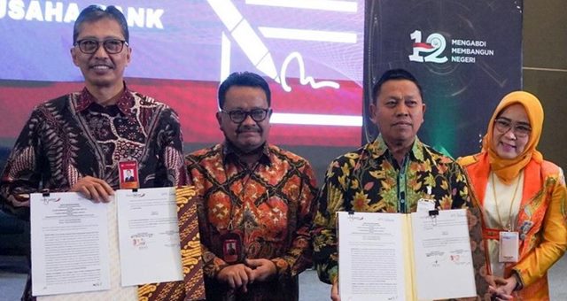 Bank Lampung dan Bank Jatim Teken MoU Pembemtukan KUB